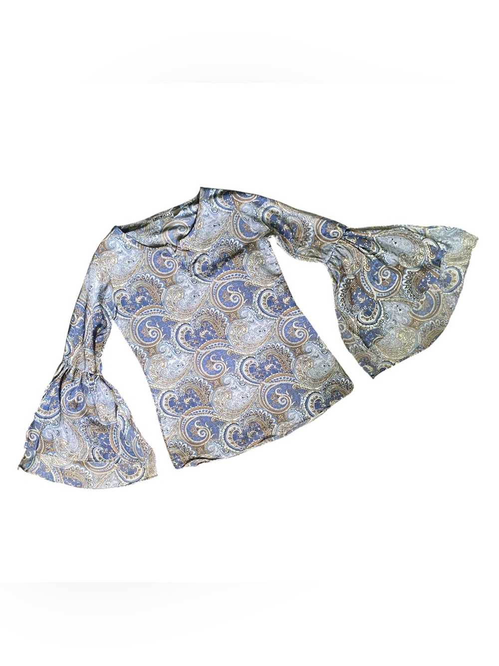 Paisley Bell Sleeve Top